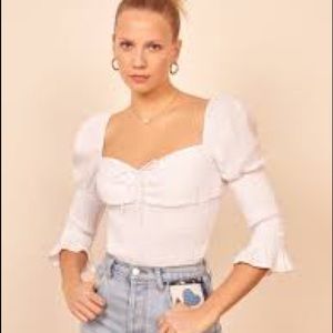 Reformation Haven Top White